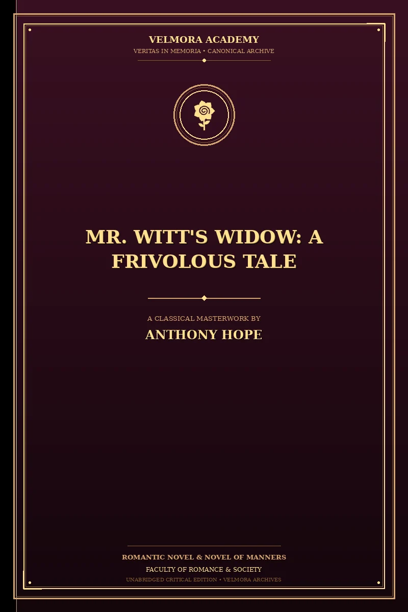 Cover of Mr. Witt's Widow: A Frivolous Tale