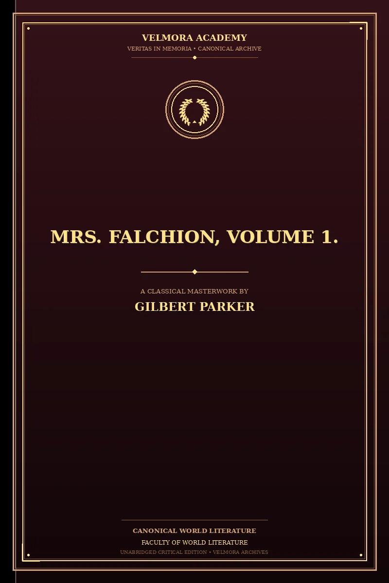 Cover of Mrs. Falchion, Volume 1.