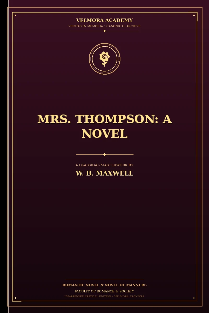 Cover of Mrs. Thompson: A Novel