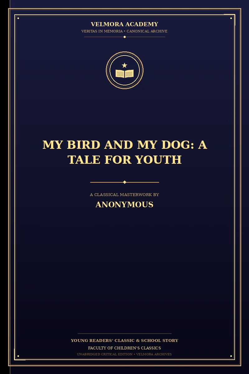Cover of My bird and my dog: A tale for youth