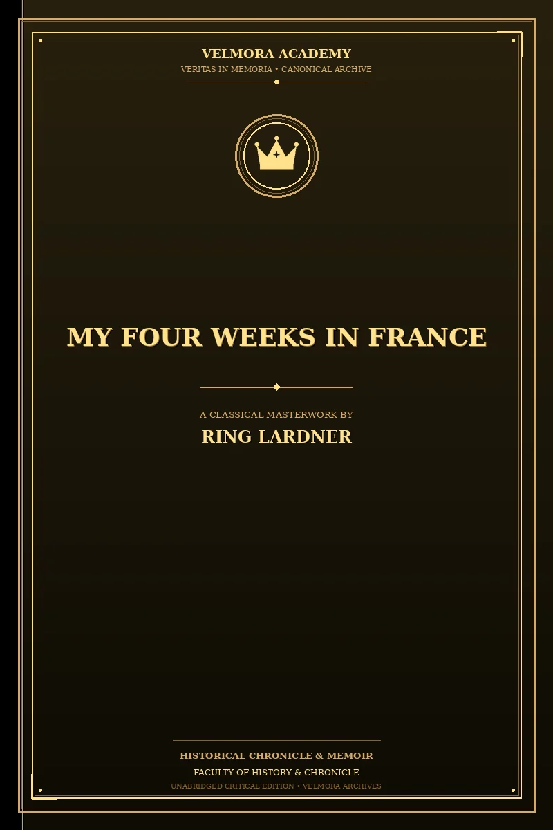 Cover of My four weeks in France