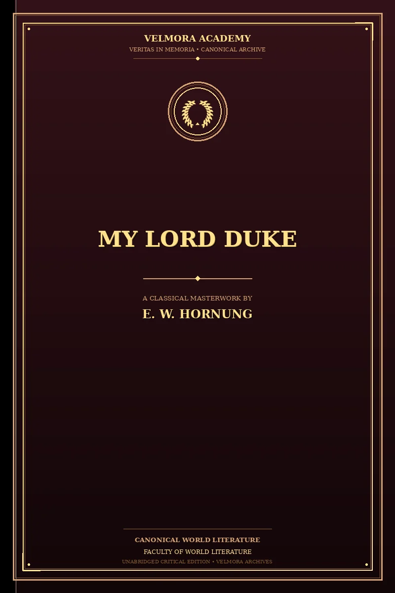 My Lord Duke