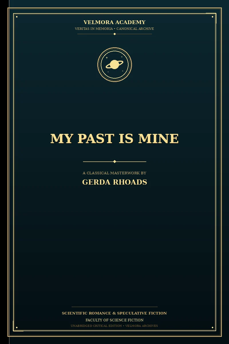 Cover of My past is mine