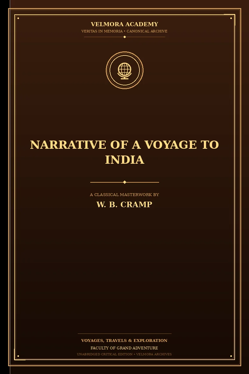 Cover of Narrative of a Voyage to India
