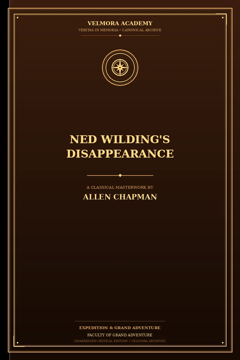 Cover of Ned Wilding's Disappearance