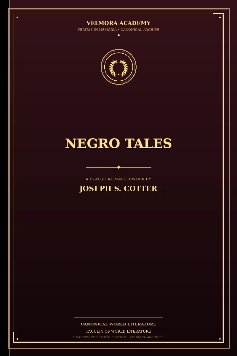 Cover of Negro Tales
