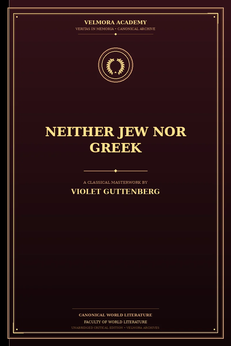 Cover of Neither Jew nor Greek
