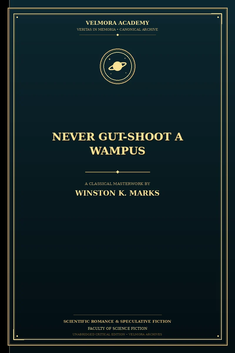 Cover of Never Gut-Shoot a Wampus