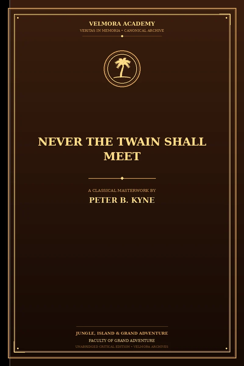 Cover of Never the twain shall meet