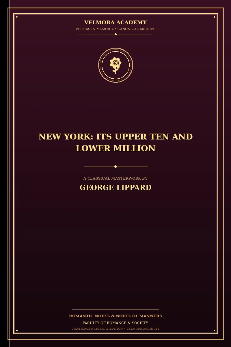 New York: Its Upper Ten and Lower Million