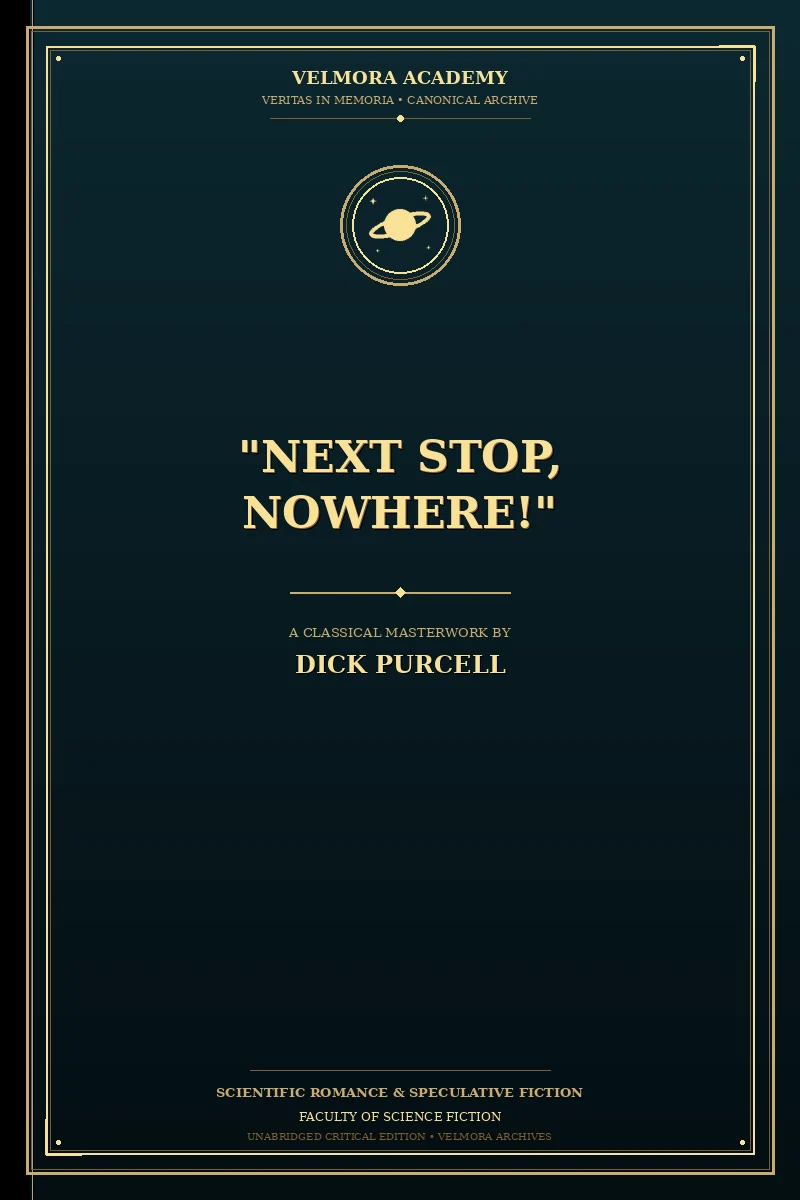 Cover of "Next Stop, Nowhere!"