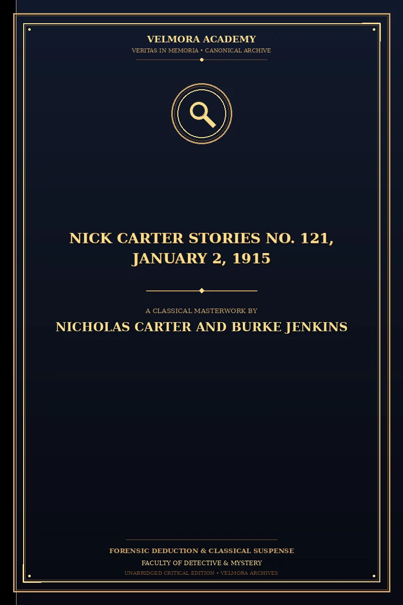 Nick Carter Stories No. 121, January 2, 1915