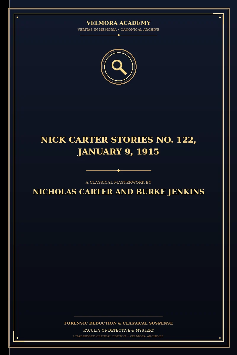 Nick Carter Stories No. 122, January 9, 1915