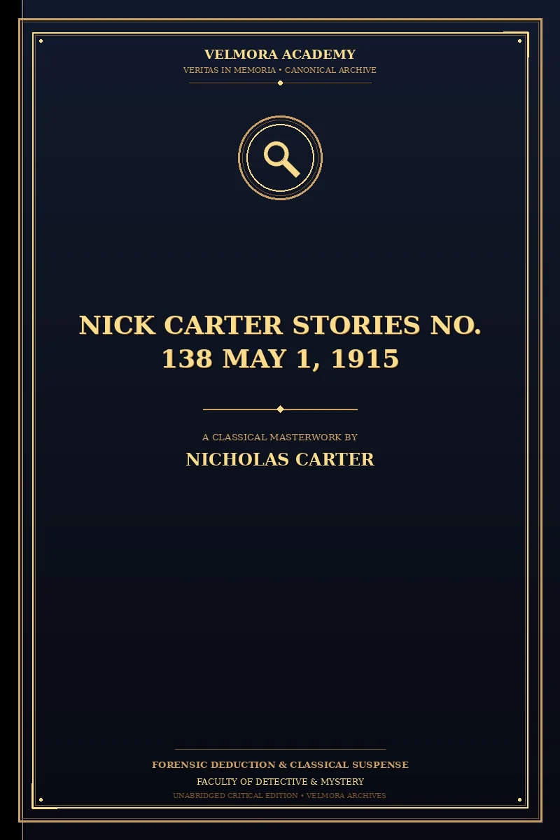Cover of Nick Carter Stories No. 138 May 1, 1915