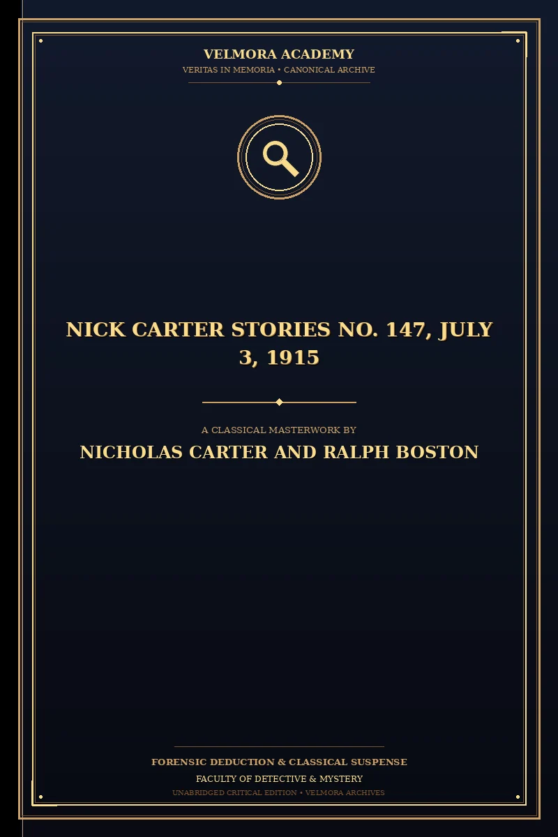 Nick Carter Stories No. 147, July 3, 1915