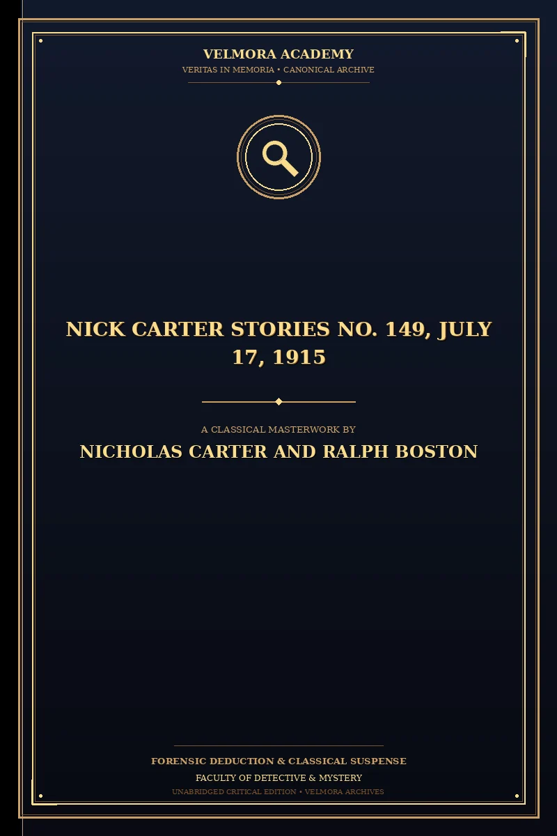 Nick Carter Stories No. 149, July 17, 1915