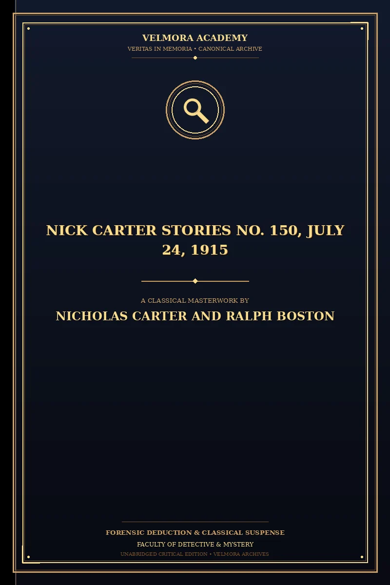 Nick Carter Stories No. 150, July 24, 1915