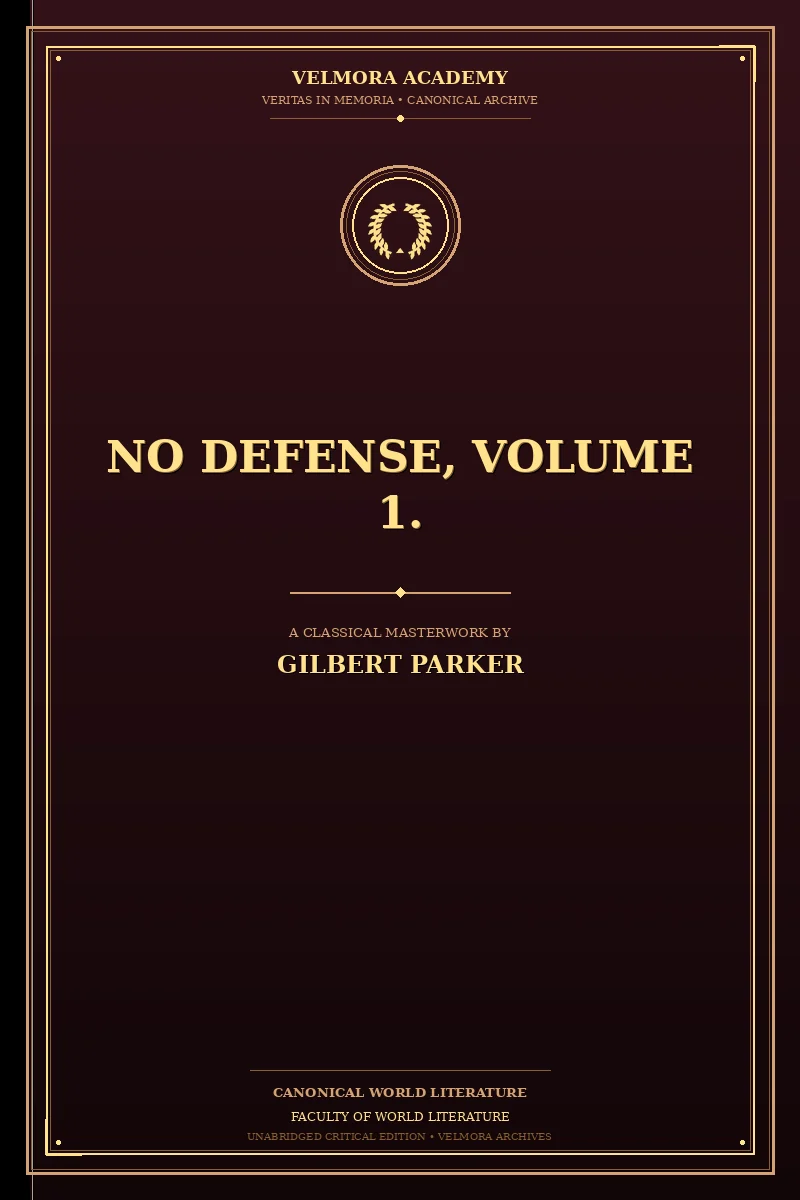 Cover of No Defense, Volume 1.