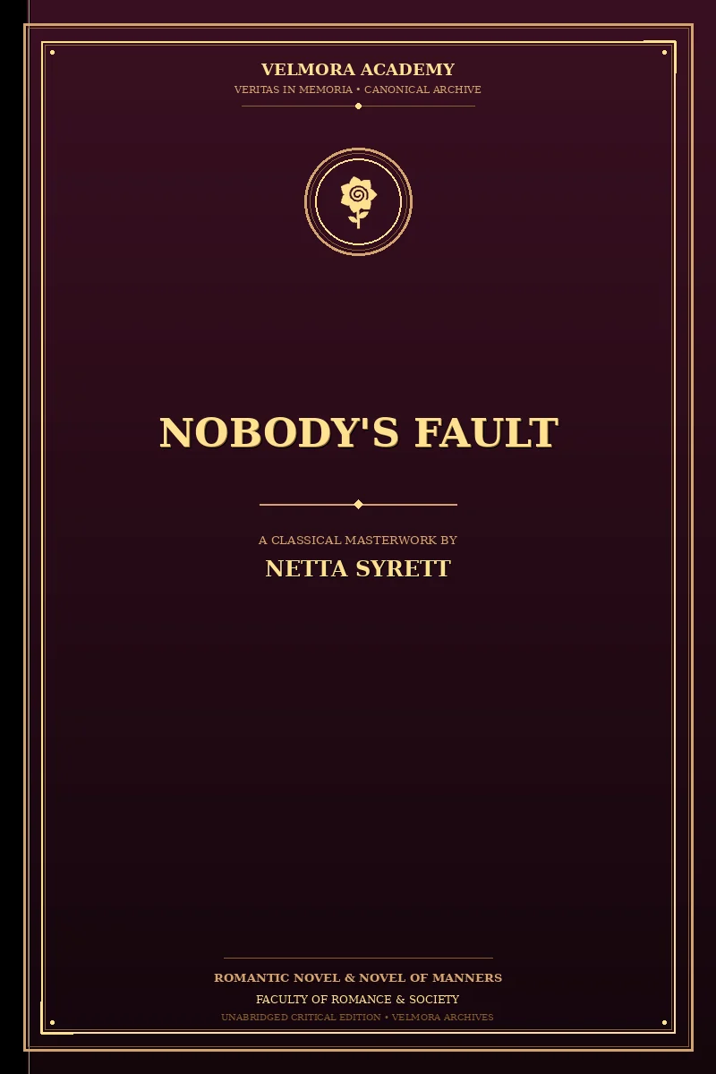 Cover of Nobody's fault