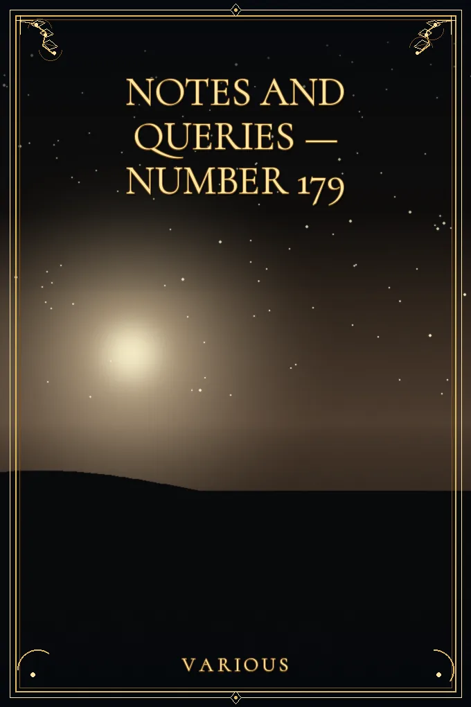 Notes and Queries — Number 179