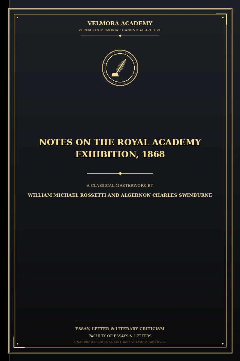 Notes on the Royal Academy Exhibition, 1868