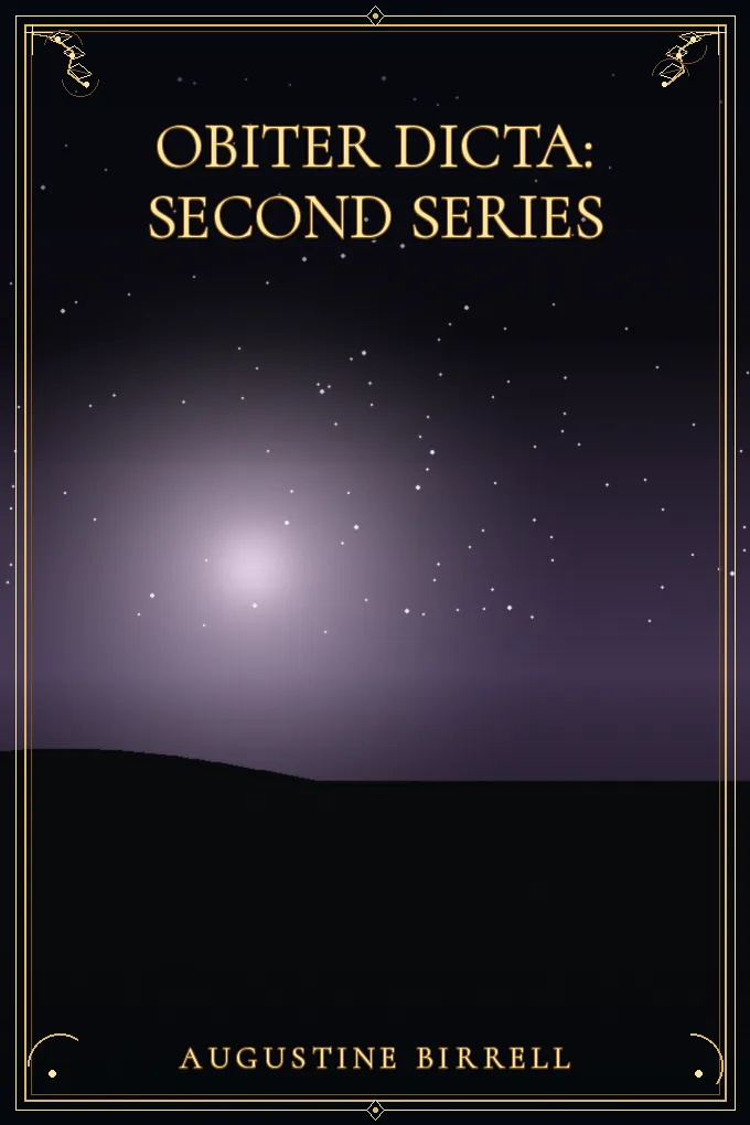 Cover of Obiter Dicta: Second Series