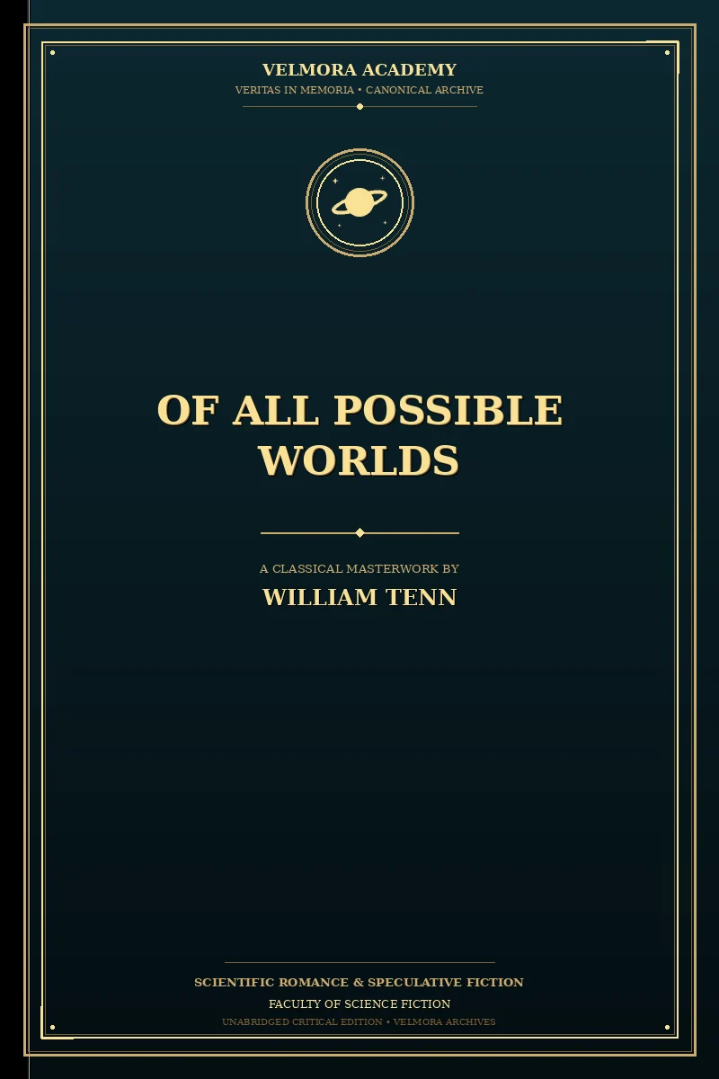Cover of Of All Possible Worlds