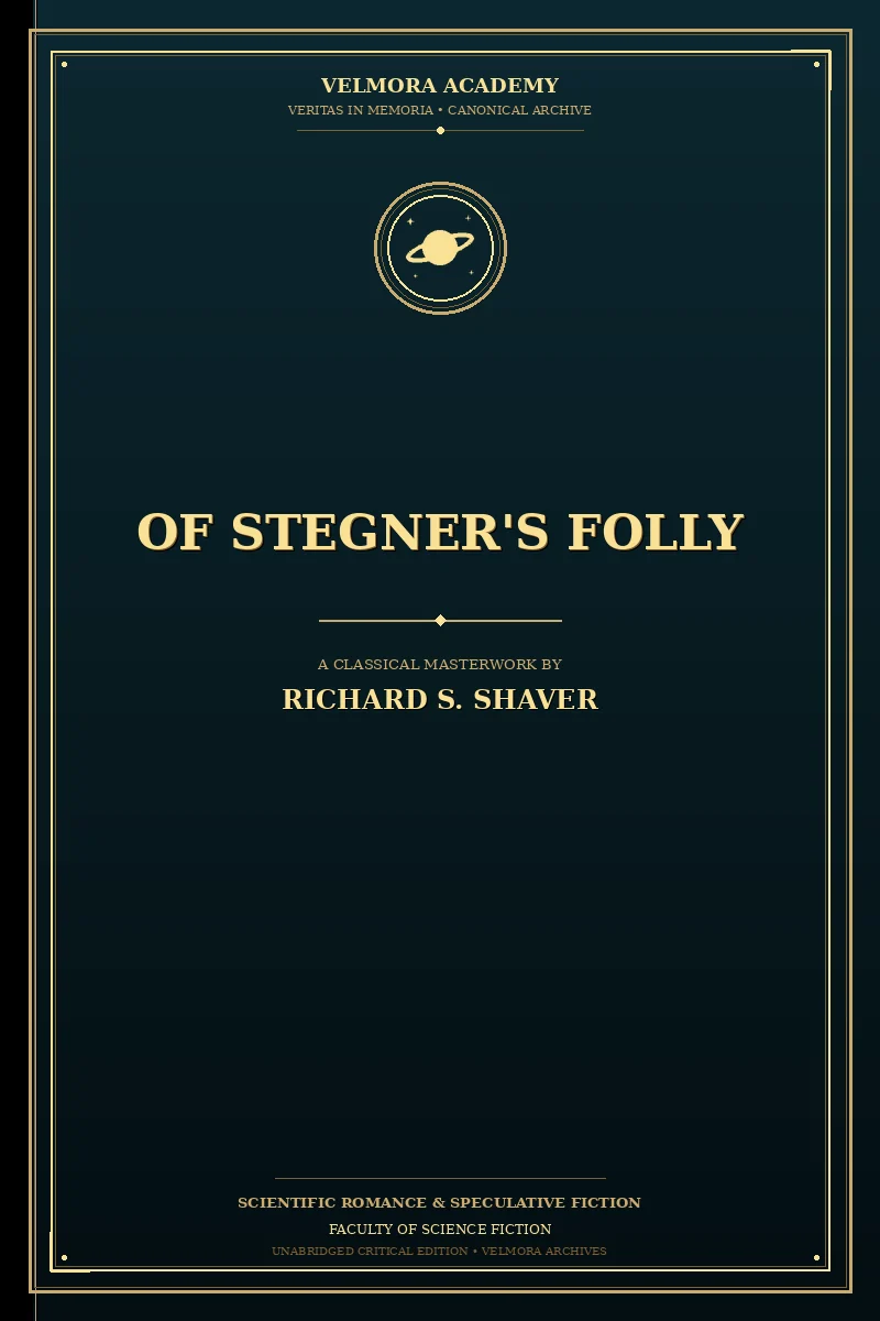 Cover of Of Stegner's Folly