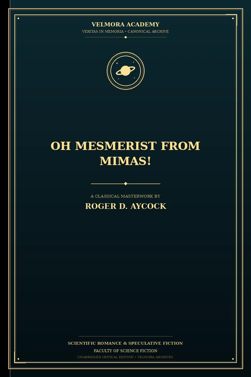 Oh Mesmerist From Mimas!