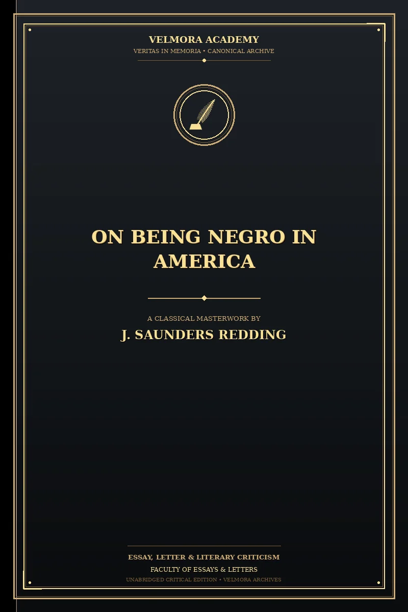 On Being Negro in America