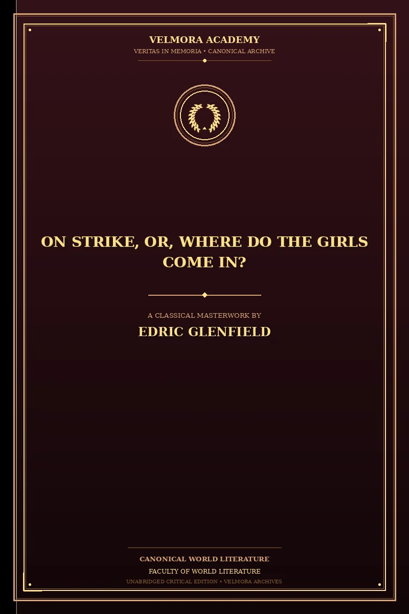 Cover of On Strike, or, Where do the Girls come in?