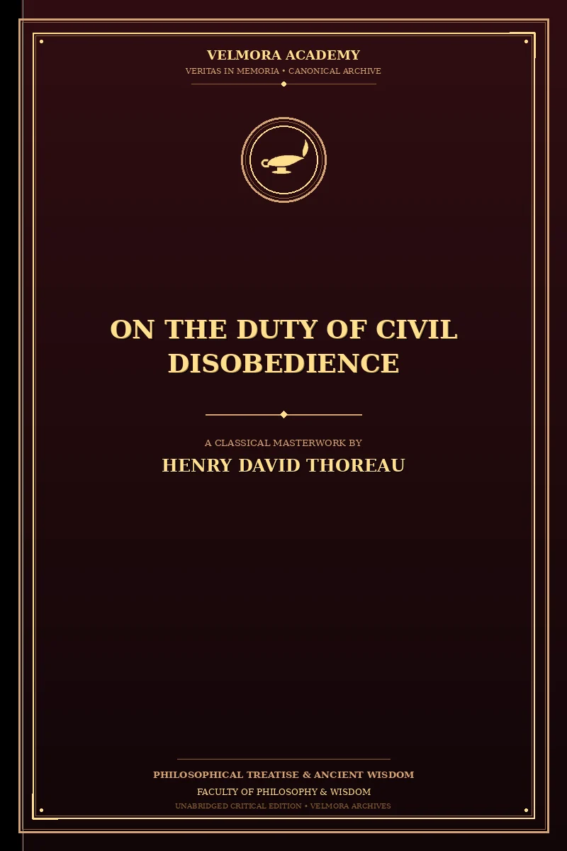 Cover of On the Duty of Civil Disobedience