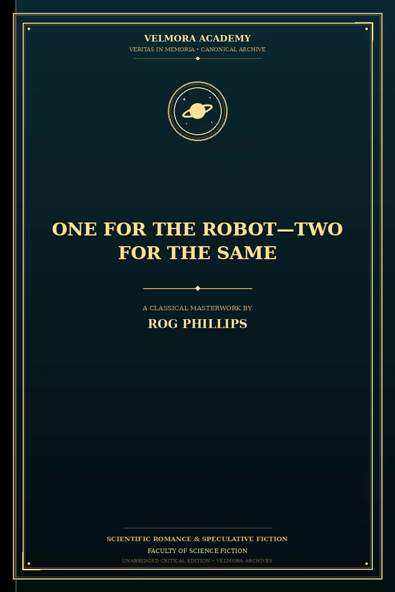 One for the Robot—Two for the Same