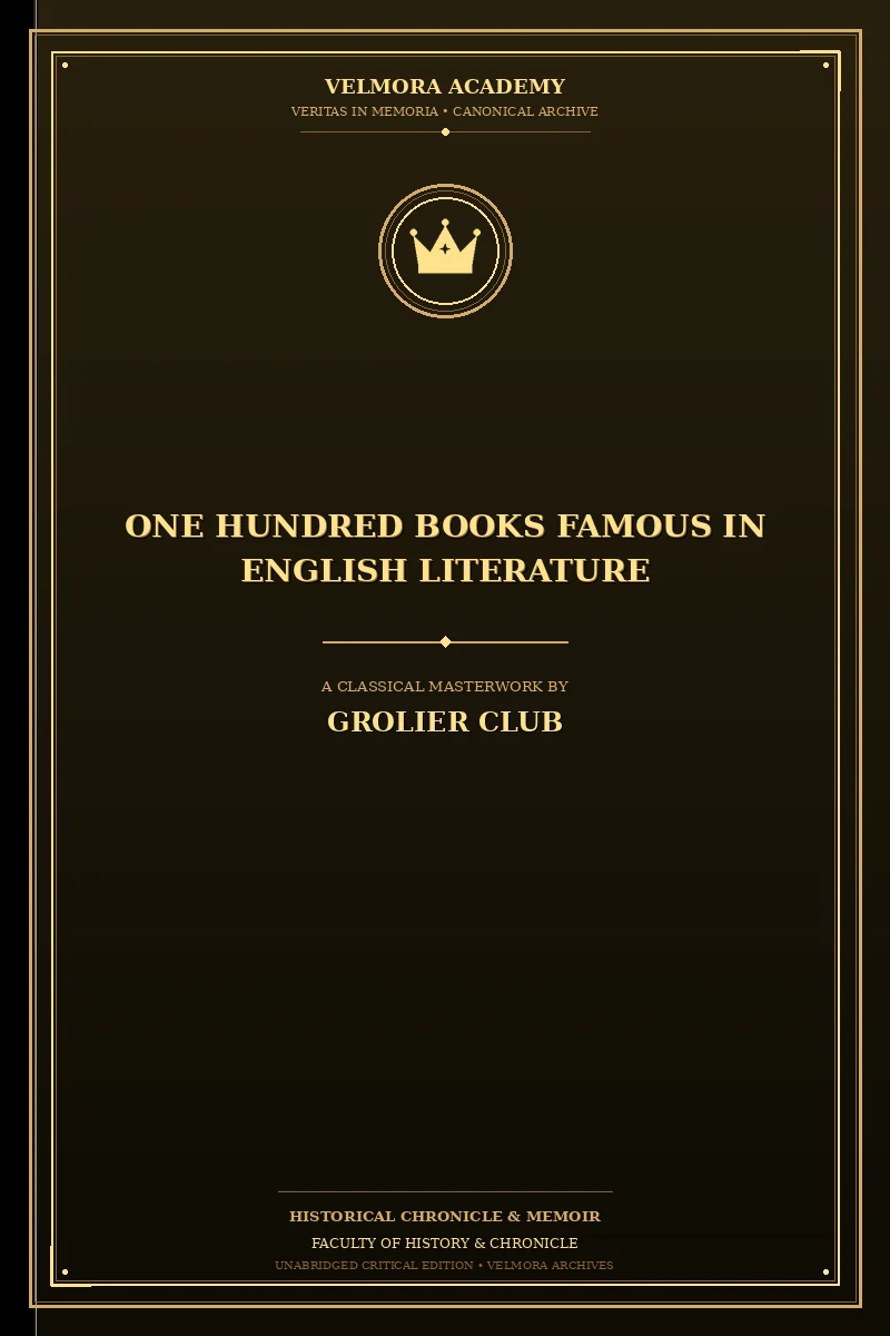 Cover of One Hundred Books Famous in English Literature