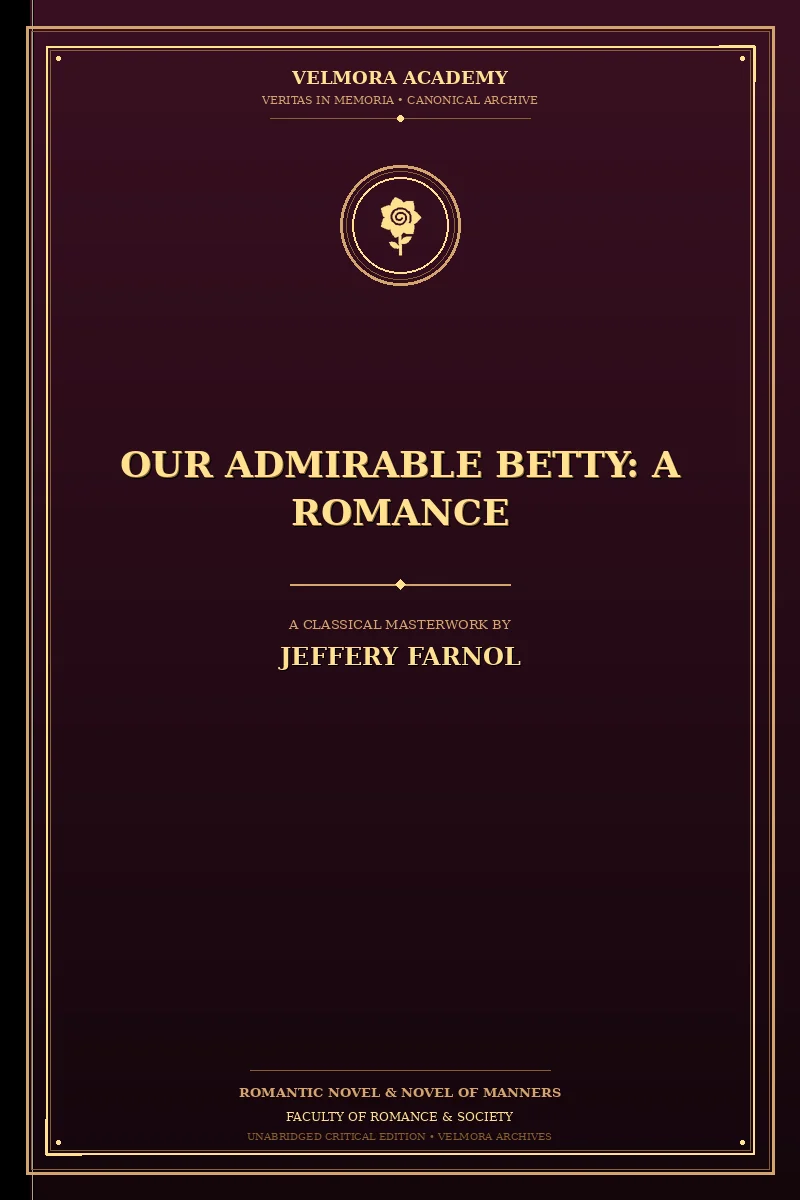 Our Admirable Betty: A Romance