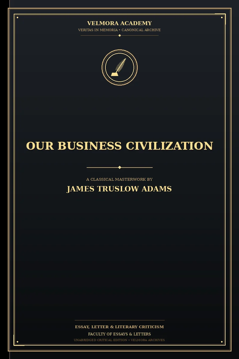 Our business civilization