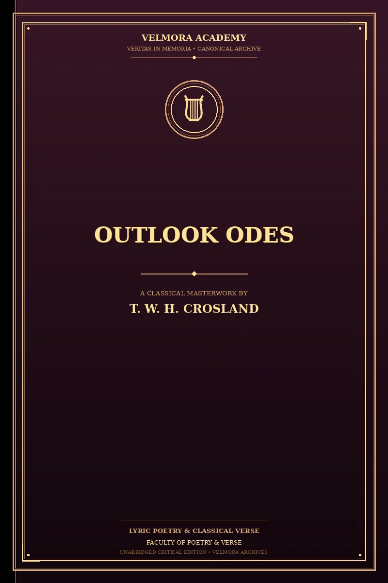 Cover of Outlook Odes
