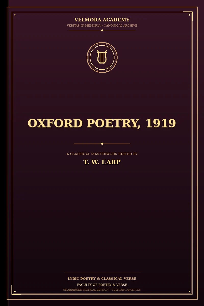 Cover of Oxford Poetry, 1919