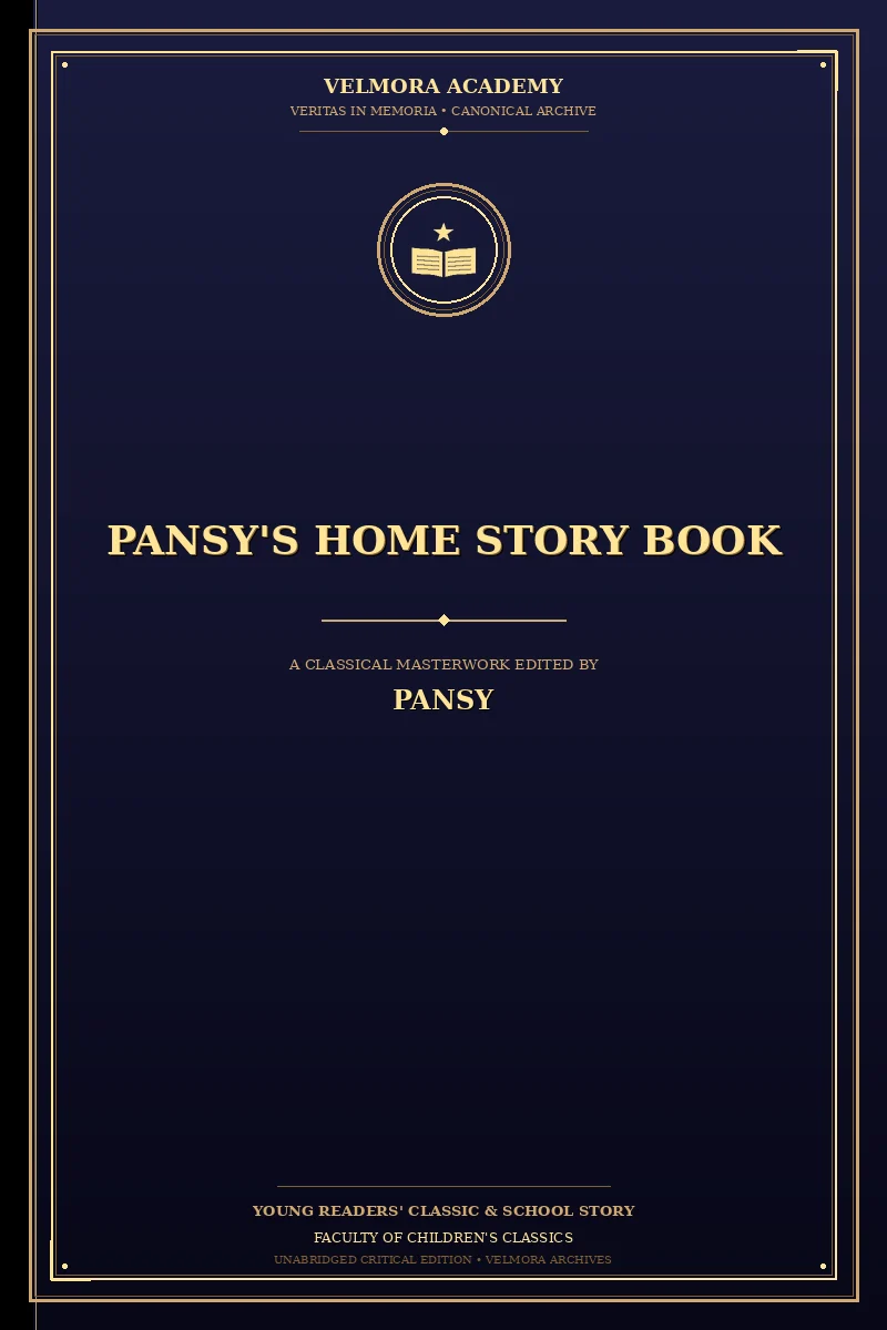 Cover of Pansy's home story book