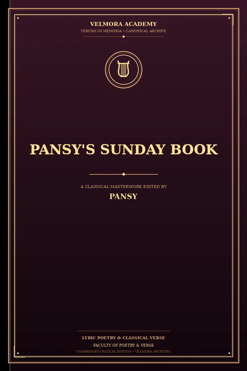 Pansy's Sunday Book