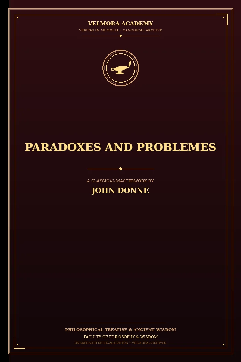 Paradoxes and Problemes With Two Characters