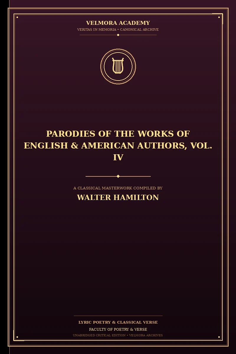 Cover of Parodies of the works of English & American authors, vol. IV