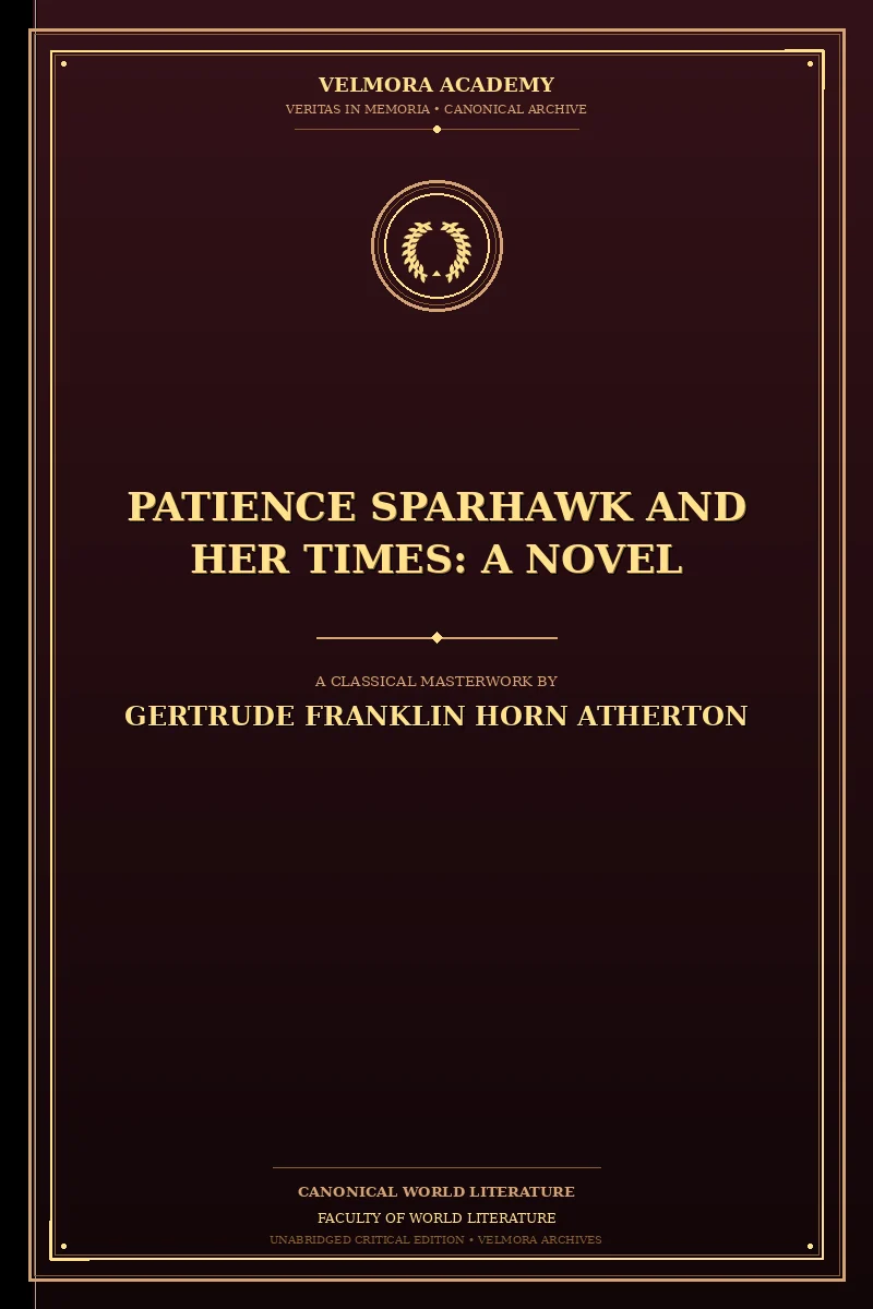 Cover of Patience Sparhawk and Her Times: A Novel