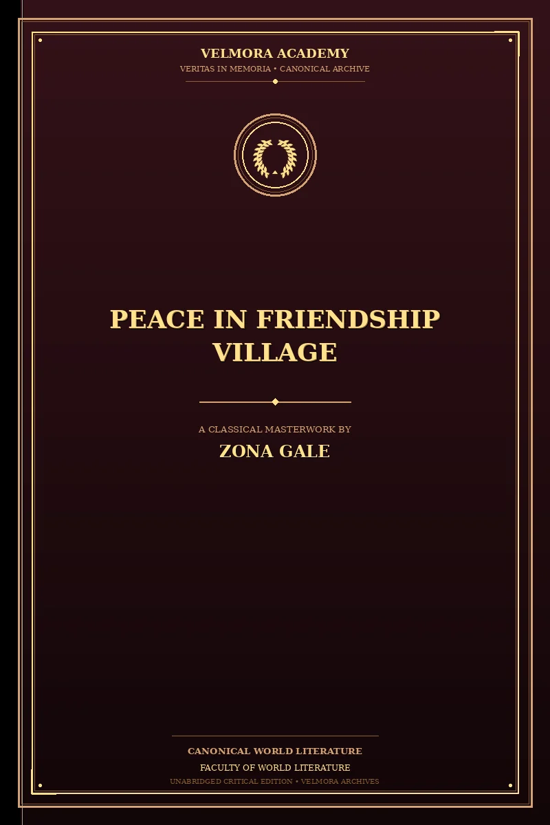 Peace in Friendship Village