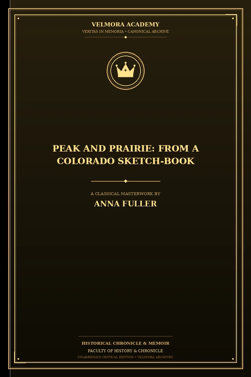 Cover of Peak and Prairie: From a Colorado Sketch-Book
