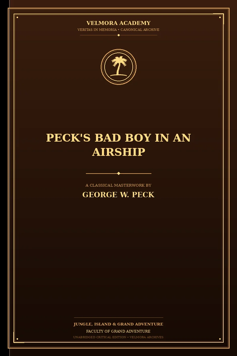 Cover of Peck's Bad Boy in an airship