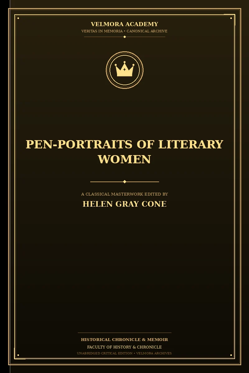Cover of Pen-portraits of literary women
