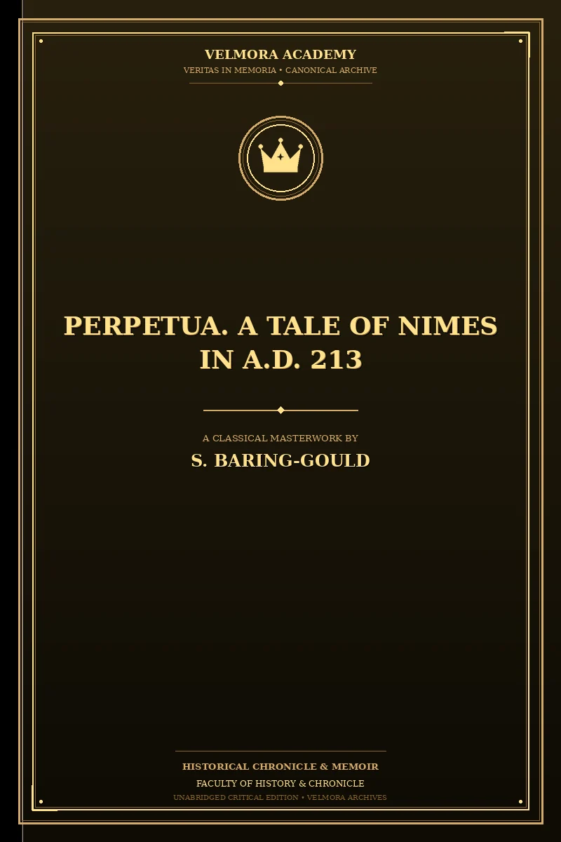 Cover of Perpetua. A Tale of Nimes in A.D. 213