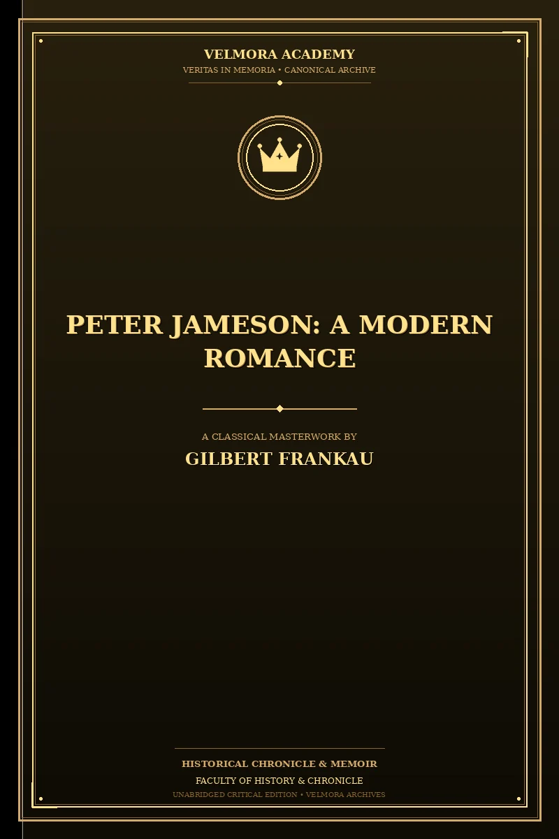 Cover of Peter Jameson: A Modern Romance