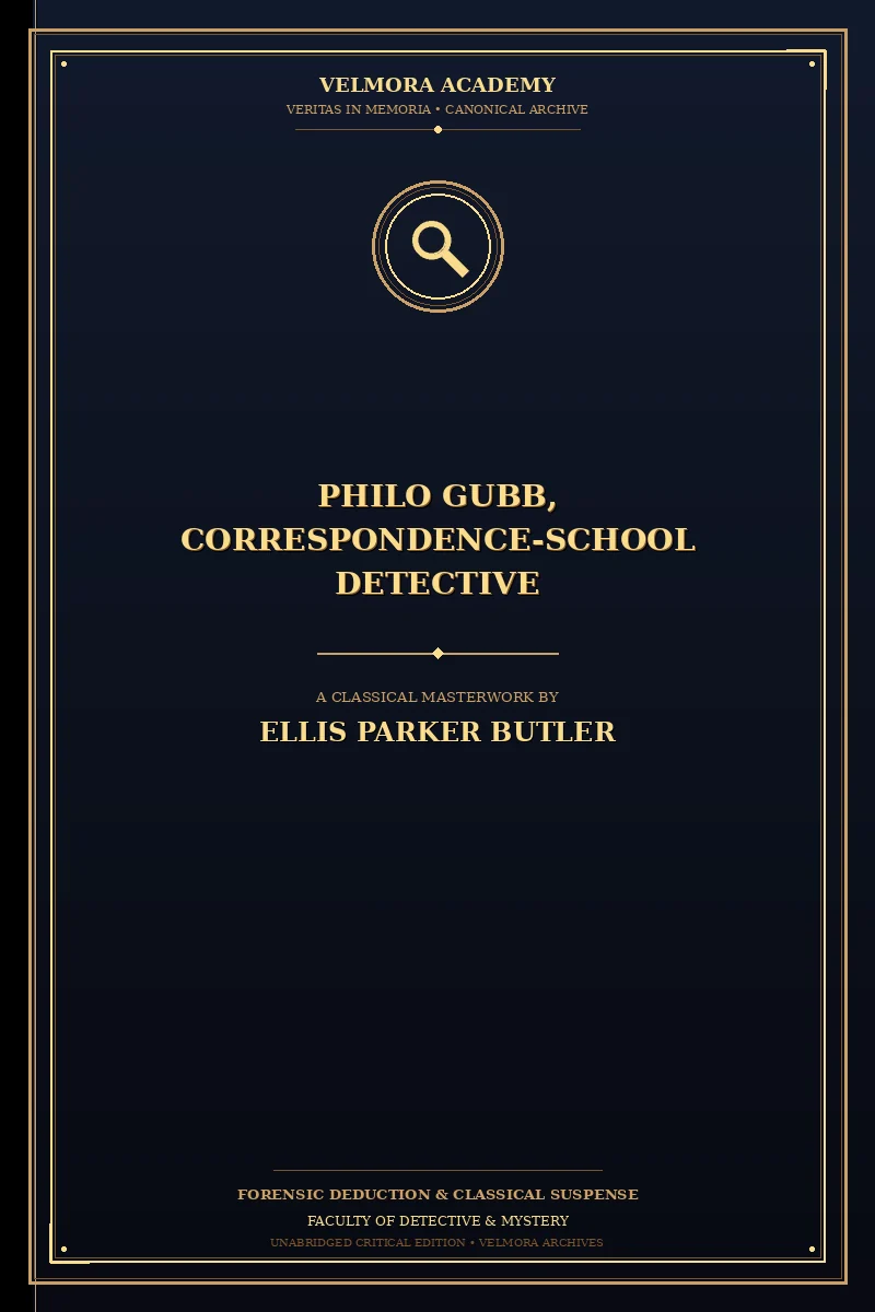 Cover of Philo Gubb, Correspondence-School Detective